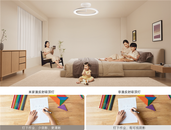 无频闪、不刺眼！小米米家漫反射吸顶灯开售：1899元(图3)